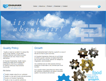 Tablet Screenshot of chauhanengineering.com